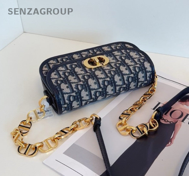 Christian Dior Oblique Avenue PM Monogram Chain Shoudler bag Crossbody Women