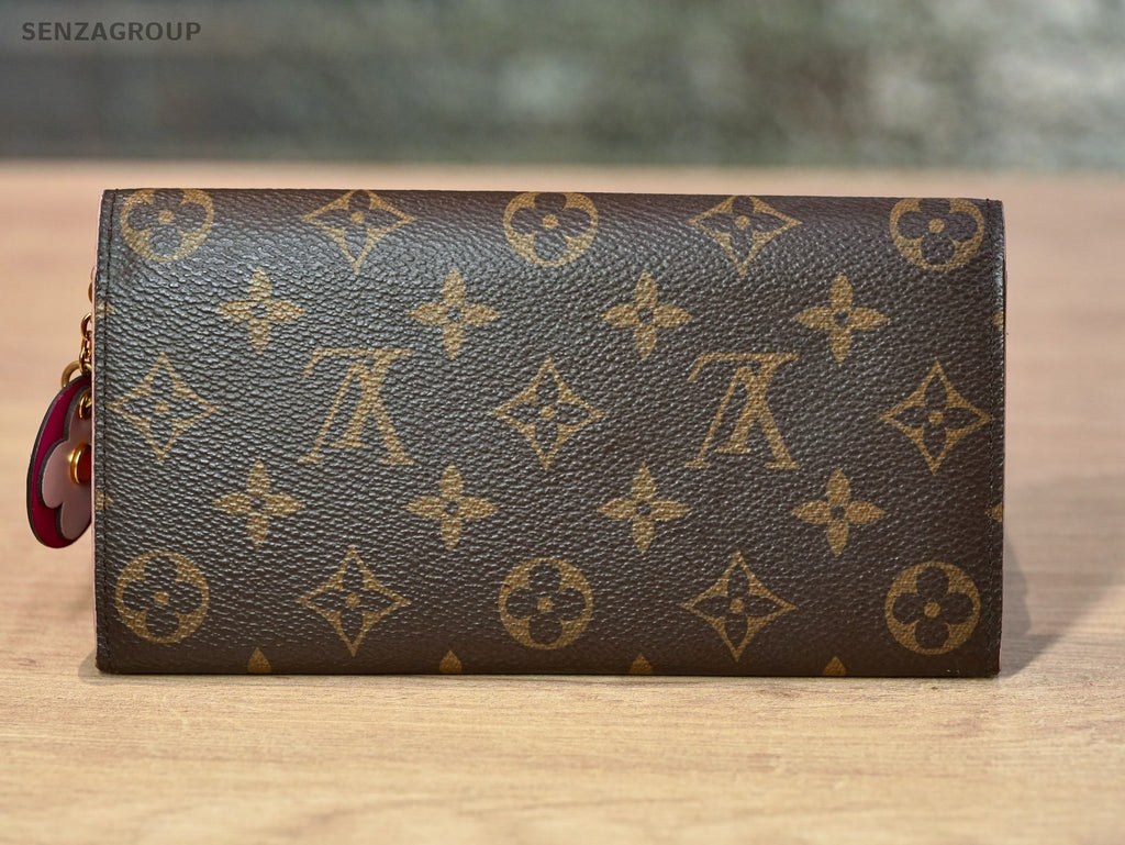 Louis Vuitton Monogram pink Flower logo WALLET