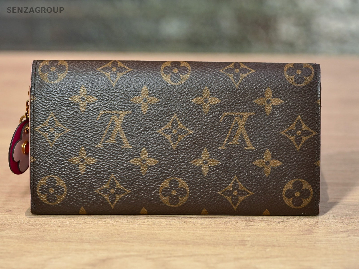 Louis Vuitton Monogram pink Flower logo WALLET