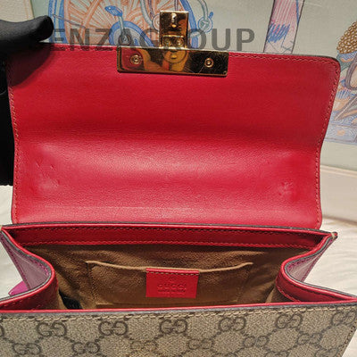 Gucci GG Marmont Matelassé Shoulder Bag in Brown & Red - Timeless Classic