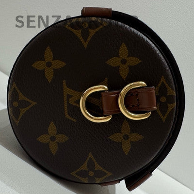 Louis Vuitton Papillon Monogram S-Lock Chain Shoulder Bag Brown Women