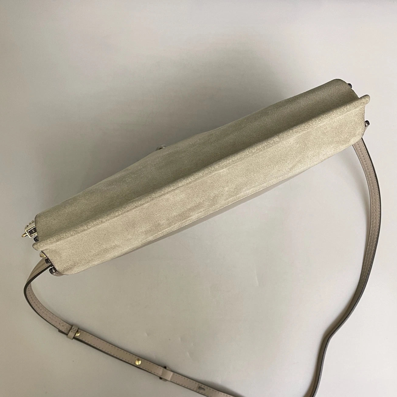 Chloe Faye GM Shoulder Bag Crossbody Gray Silver Women Classic