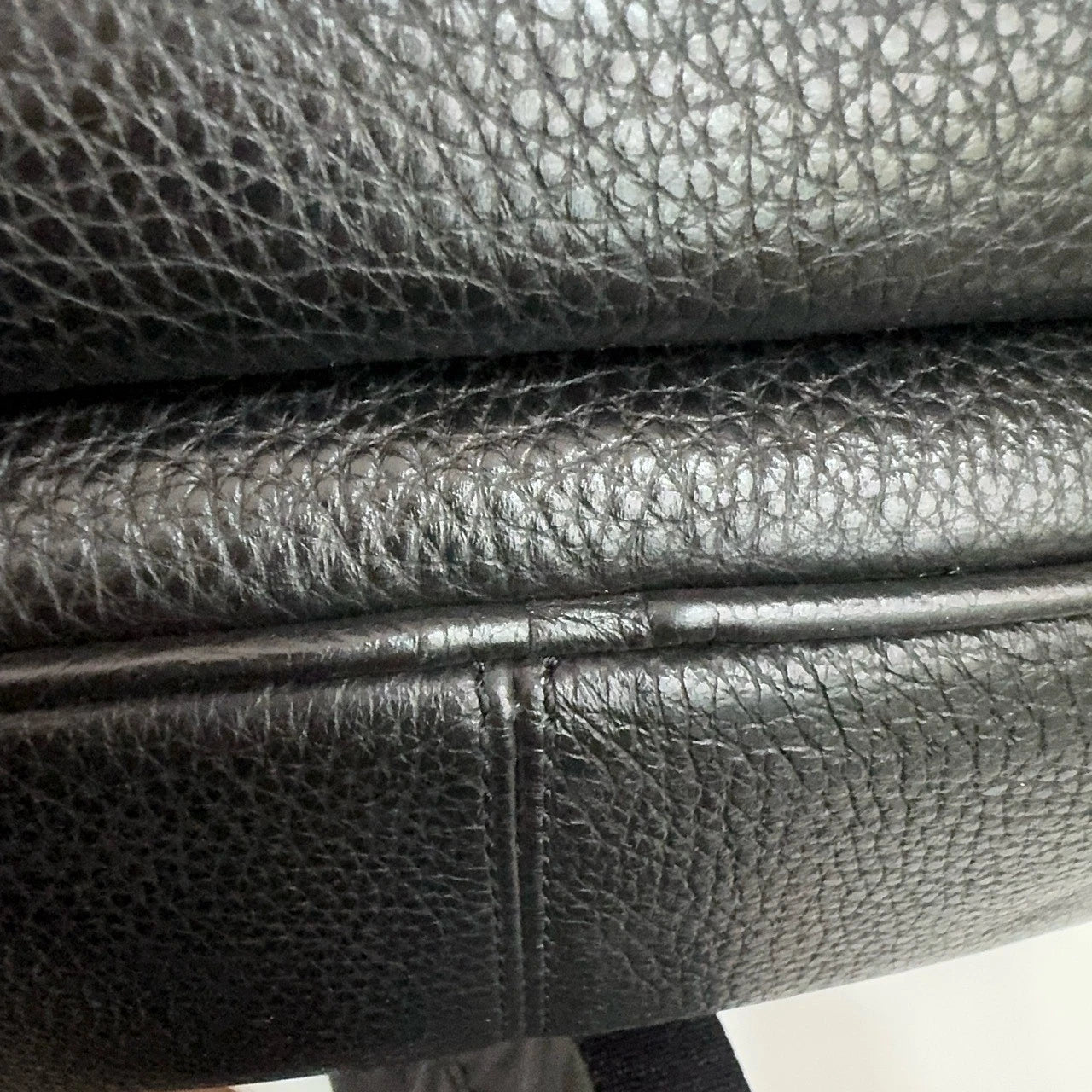 Coach Court 20 Logo Leather Backpack for Women Black
