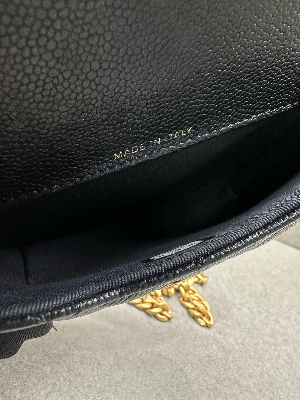 CHANEL Heart Gold Ball Mini Black Leather Crossbody Bag For Women