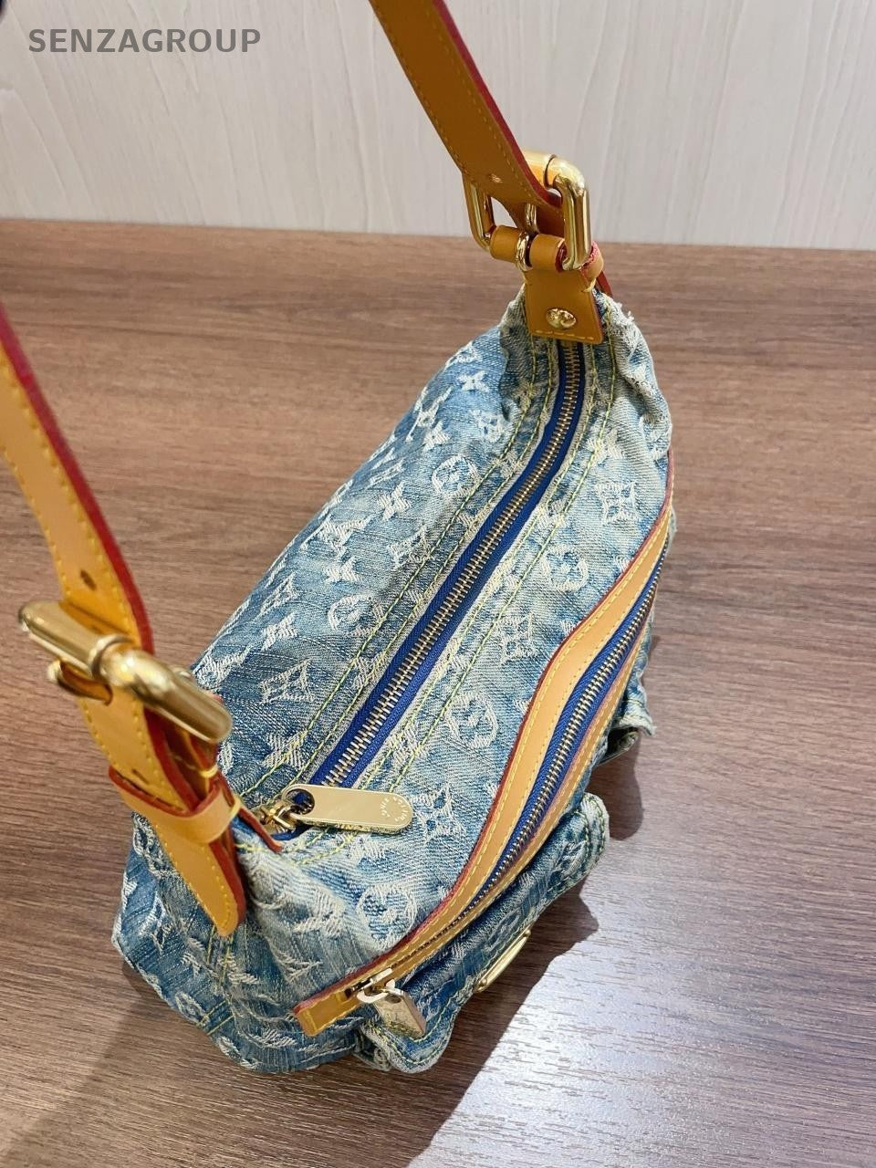 SJ0001  Louis Vuitton denim Shoulder Bag Baggy bag
