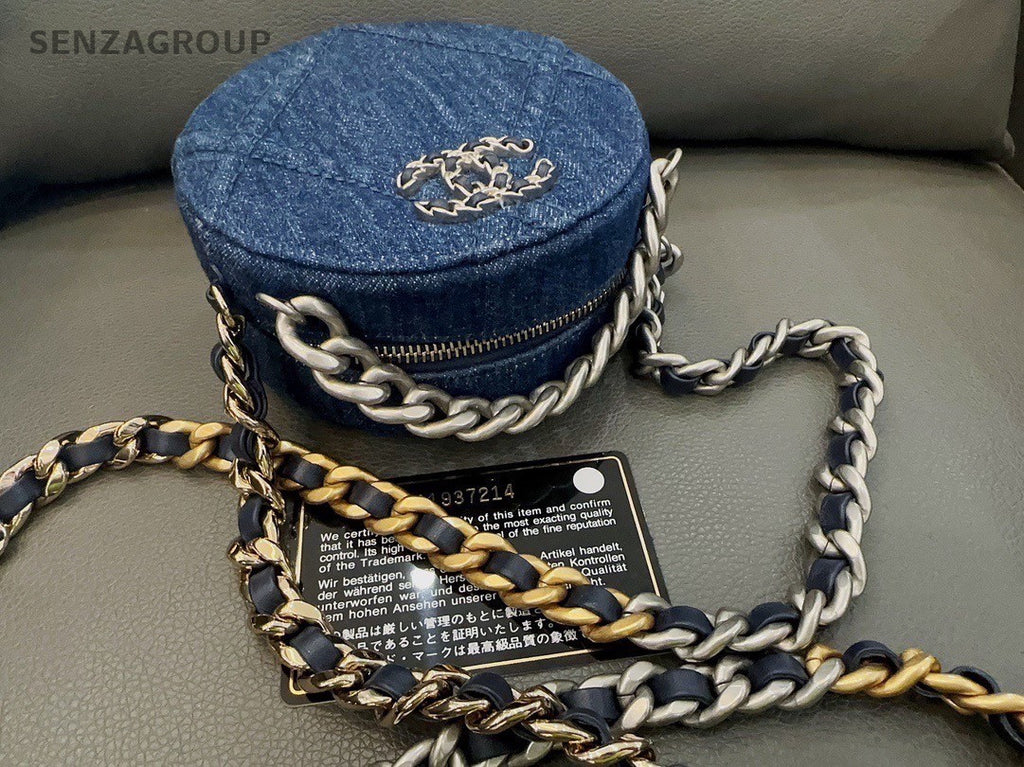 CHANEL CoCo Mark31 Denim Chain Shoulder bag Crossbody Women Blue Classic