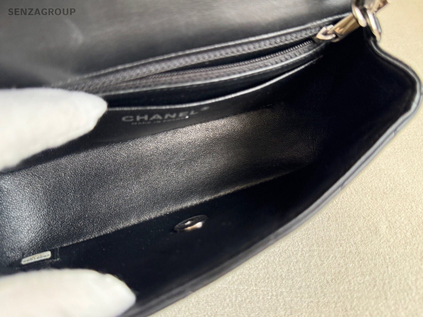 Chanel Classic Flap Chain Lambskin Mini Shoulder Bag Crossbody Black Women