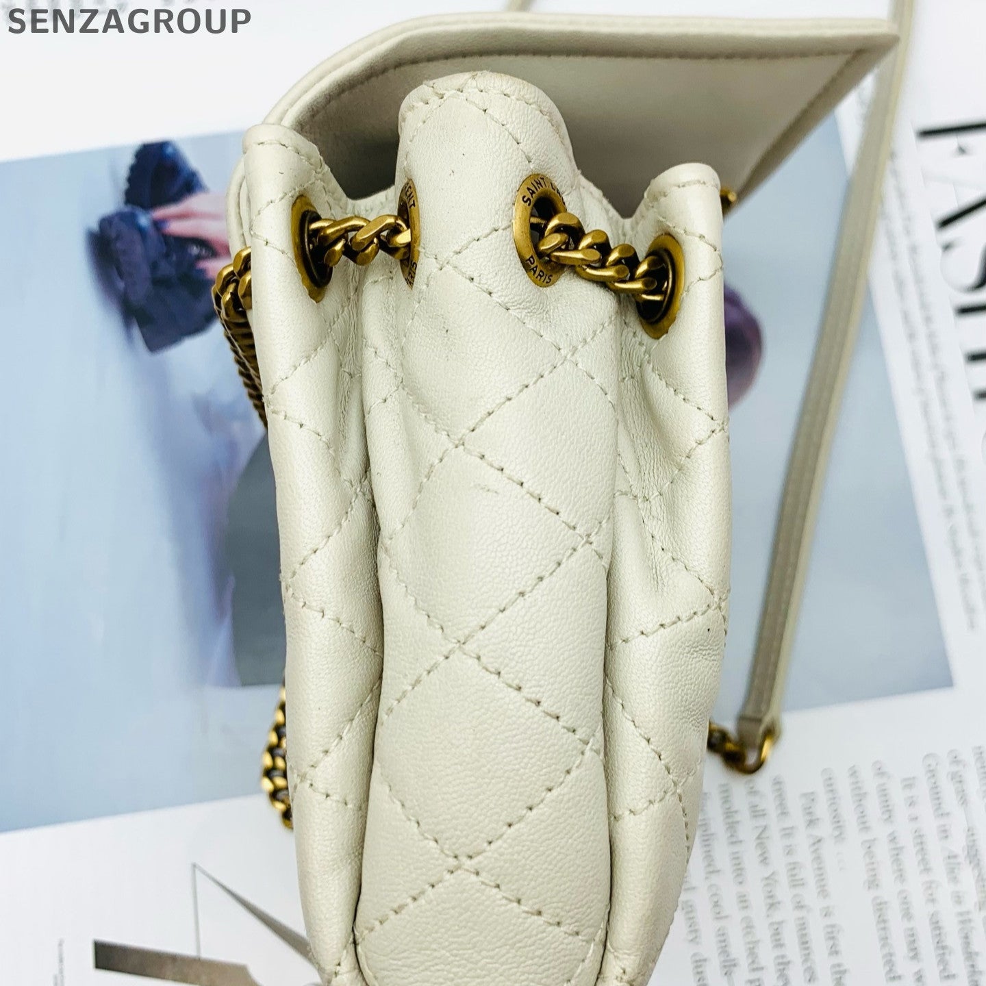 Saint Laurent Nolita Gold Chain Shoulder Crossbody Bag - Women's Classic