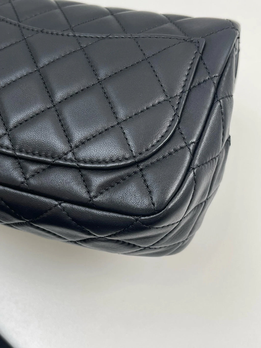 CHANEL Gold Ball Square Leather Crossbody Bag For Women