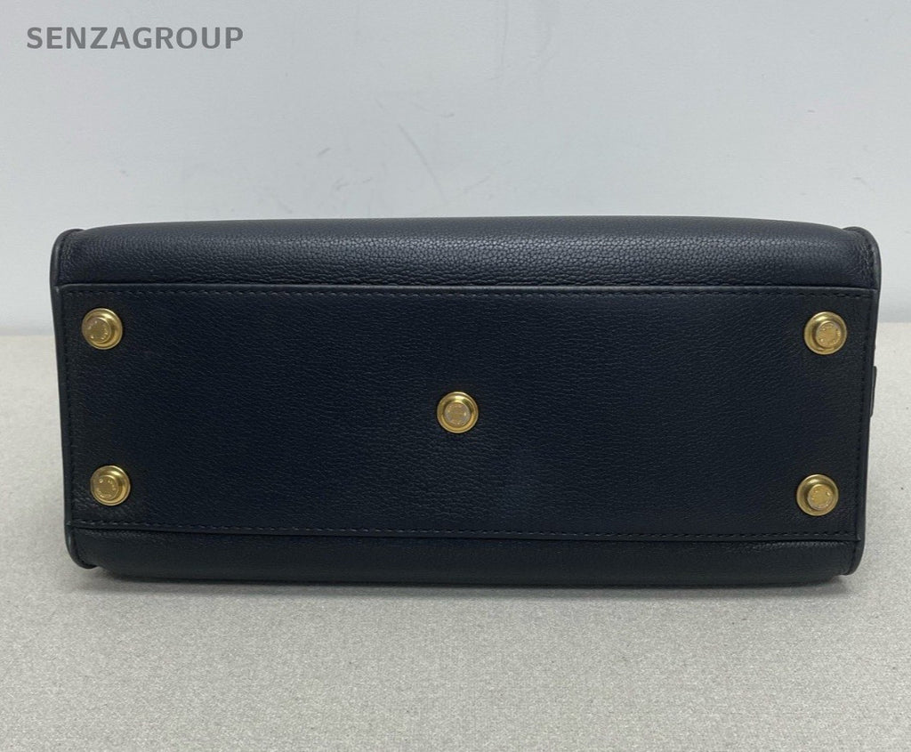 Louis Vuitton OnMySide 2Way Top Handle Bag Crossbody Black Gold Women Classic