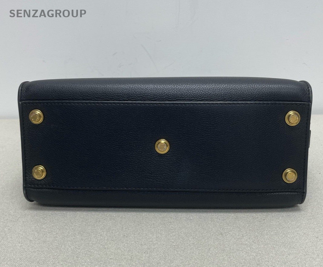 Louis Vuitton OnMySide 2Way Top Handle Bag Crossbody Black Gold Women Classic