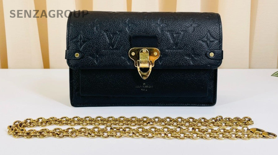 Louis Vuitton Vavin Woc Monogram Empreinte Chain Shoulder bag Black Gold Women