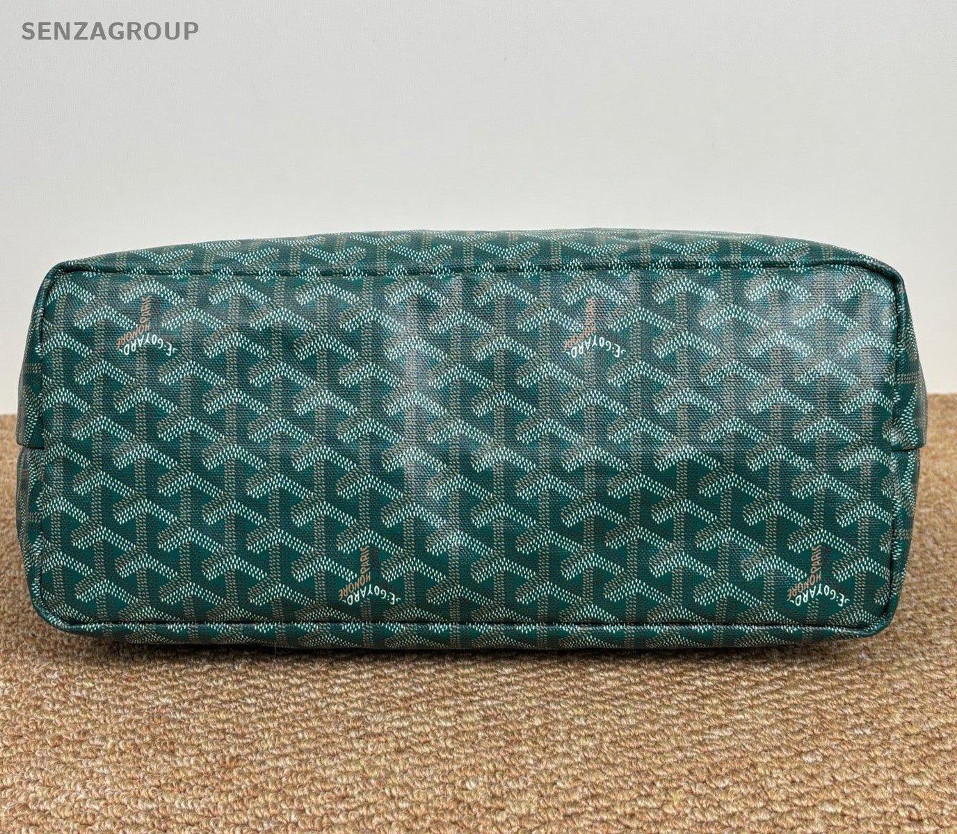 Goyard Anjou Tote Shoulder Bag Green Silver Women Classic Fashion