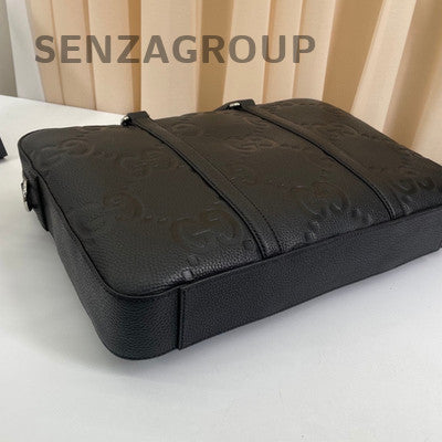 Gucci GG Monogram Briefcase Messenger Bag for Men - Classic Design