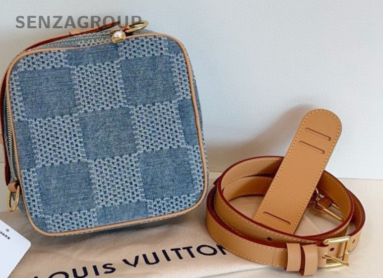 Louis Vuitton Chess 3D Damier Ebene Denim Shoulder bag Crossboy Almost Brand NEW