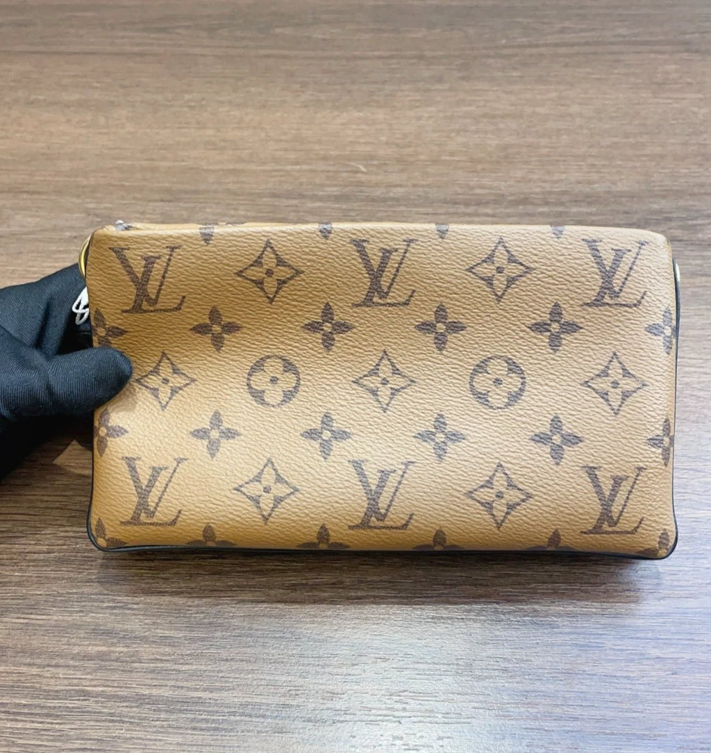 Louis Vuitton Monogram 2Ways Shoulder Bag Crossbody Bag Gold Hardware Women