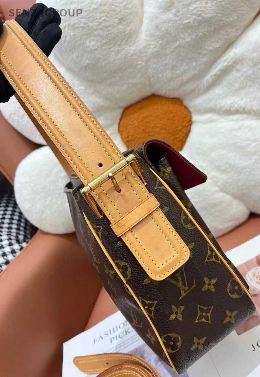 Louis Vuitton Vivacite GM Shoulder bag M51163 Monogram Brown Women Vintage