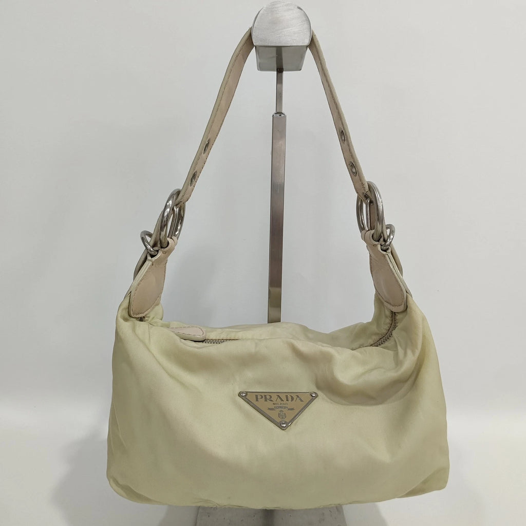 Prada Nylon Pillow Underarm Shoulder Bag For Women