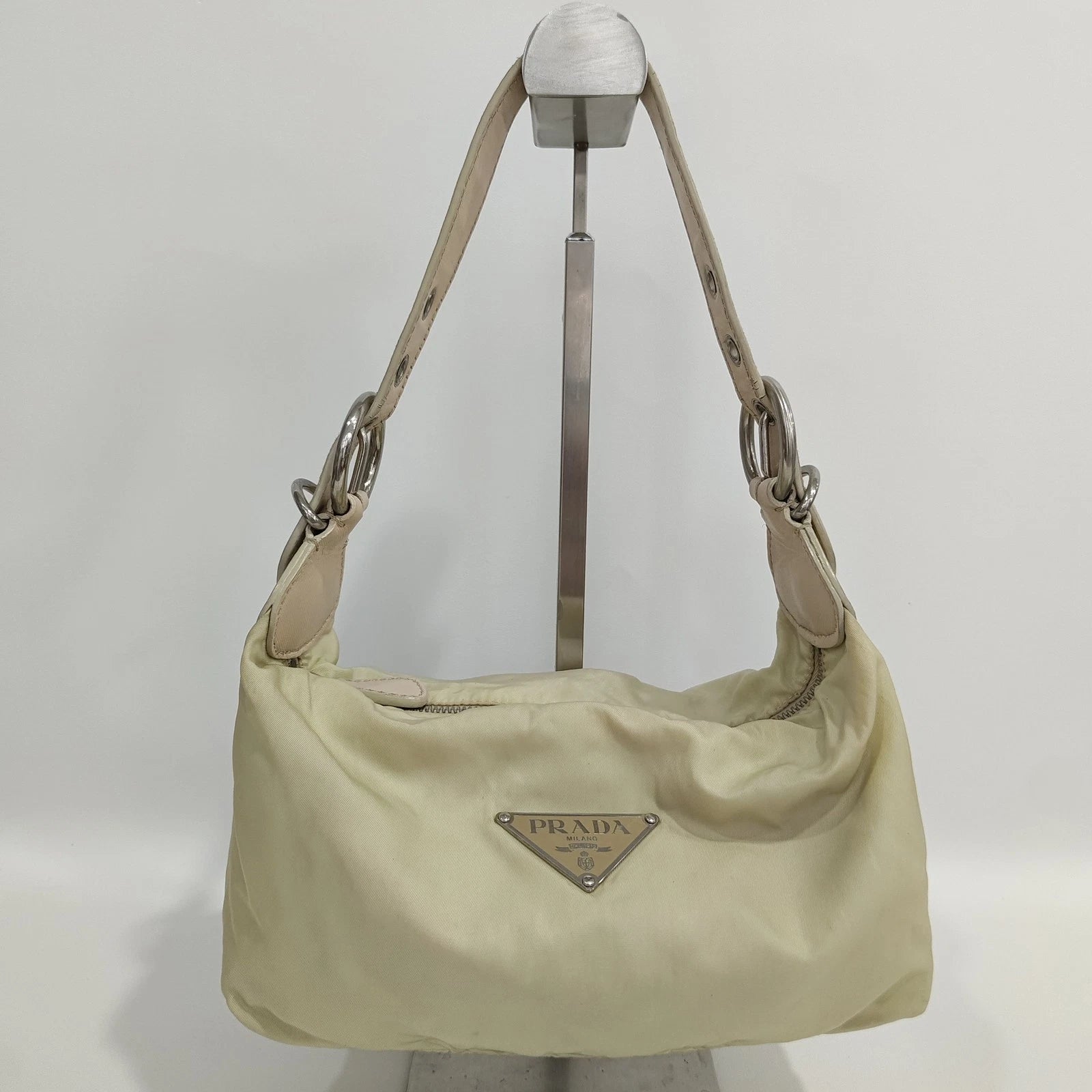 Prada Nylon Pillow Underarm Shoulder Bag For Women
