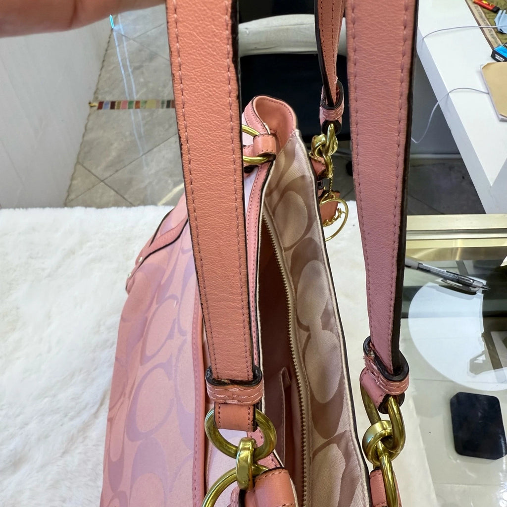 Coach Women Pink Tote Handbag