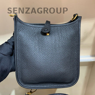 Hermès Evelyne Mini Black Gold Shoulder Crossbody Bag Classic Fashion