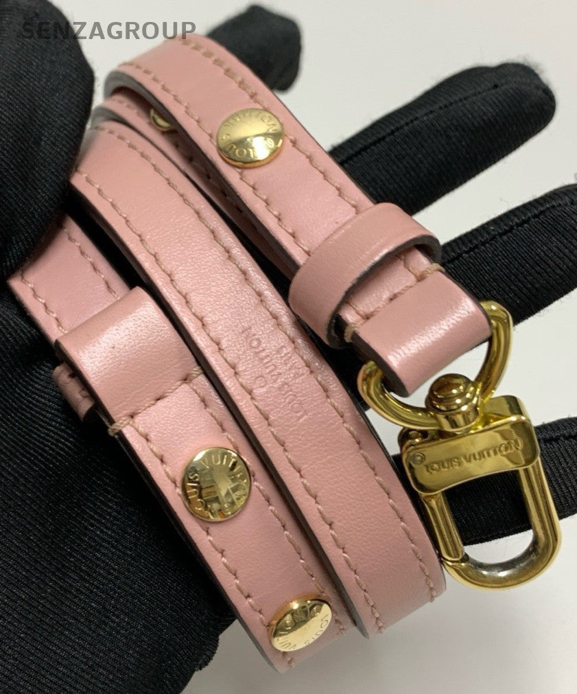 Louis Vuitton Monogram Bucket Shoulder Bag Crossbody Brown Pink Women Classic