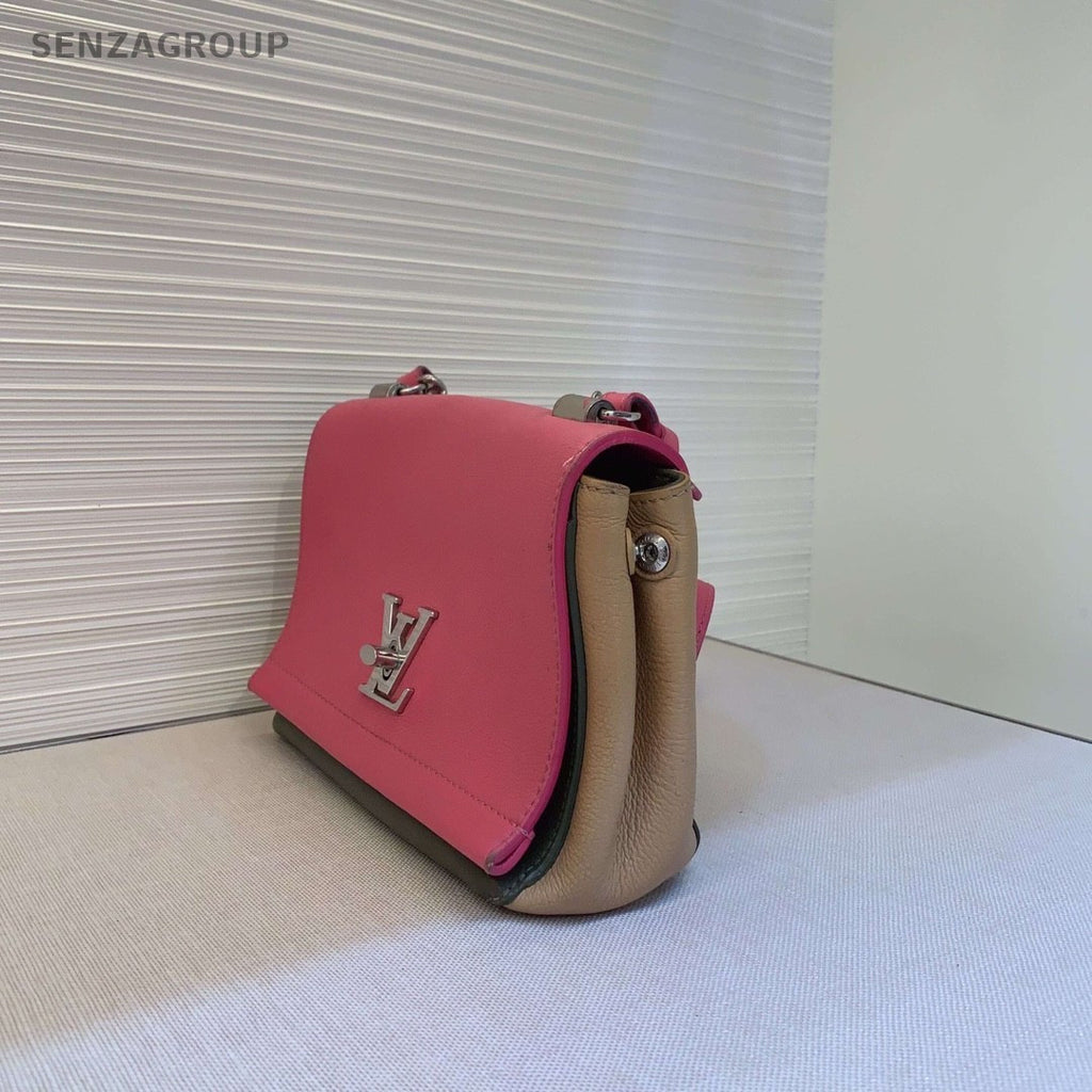 Louis Vuitton Lock ME Pink with Brown Shoulder Bag Crossbody