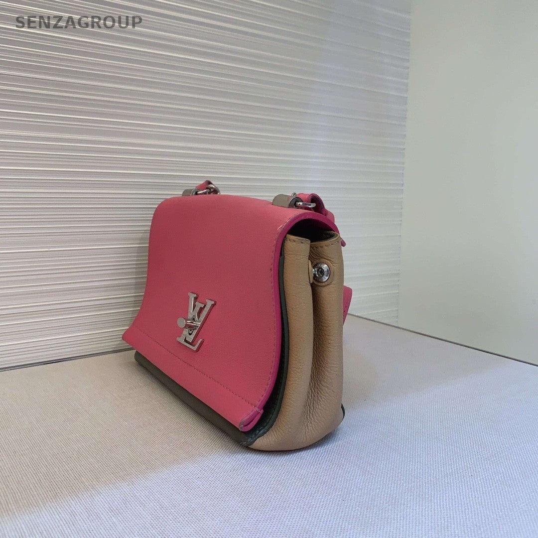 Louis Vuitton Lock ME Pink with Brown Shoulder Bag Crossbody