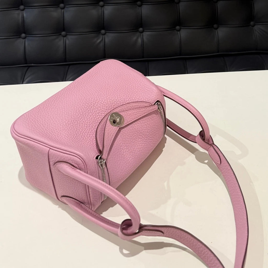 Hermès Mini Lindy Bag Pink Silver Hardware - Classic Women's Handbag
