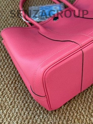 Hermès Garden Party 30 Epsom Leather Tote Bag Pink Silver Women's Classic