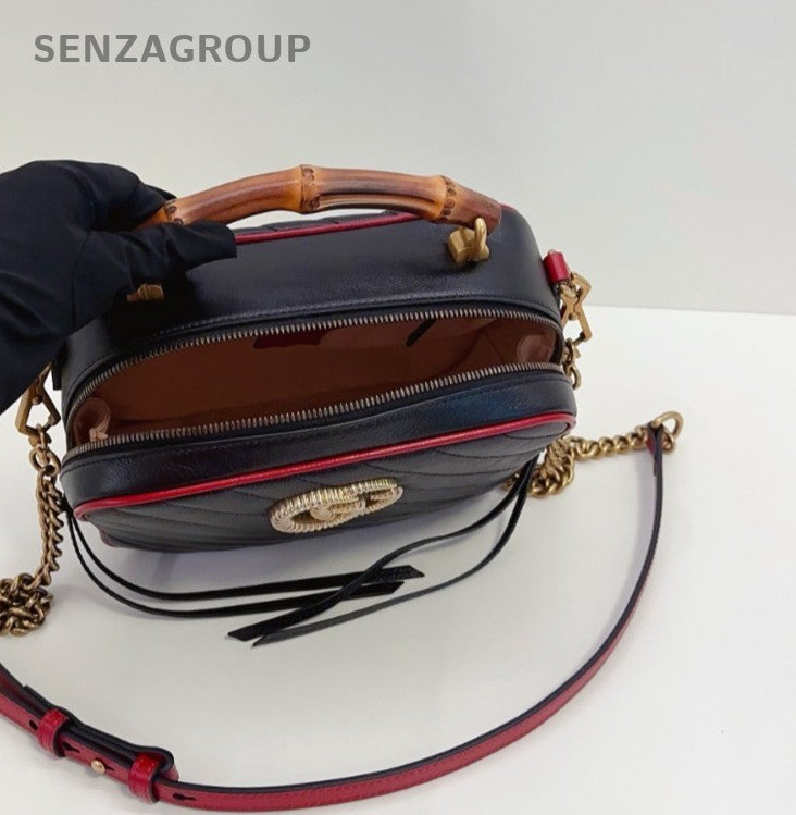 Gucci GG Marmont Camera bag Top Handle 2way Chain Shoulder Handbag Women