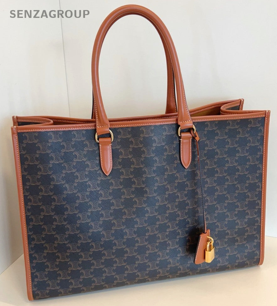 CELINE Triomphe Cabas tote Top Handle Monogram Handbag Briefcase