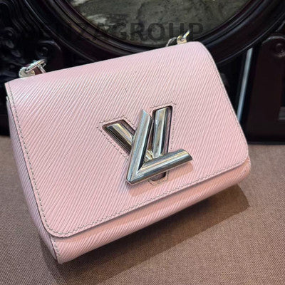 Louis Vuitton Epi Twist Small Pink Silver Shoulder Bag Classic Women