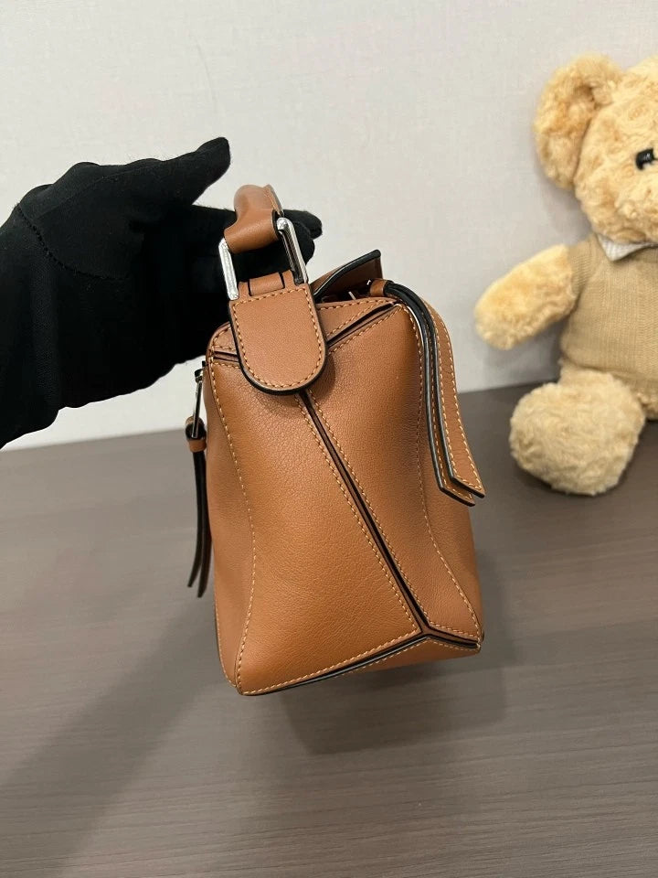 Loewe Brown Small Puzzle Shoulder Crossbody Bag For Women