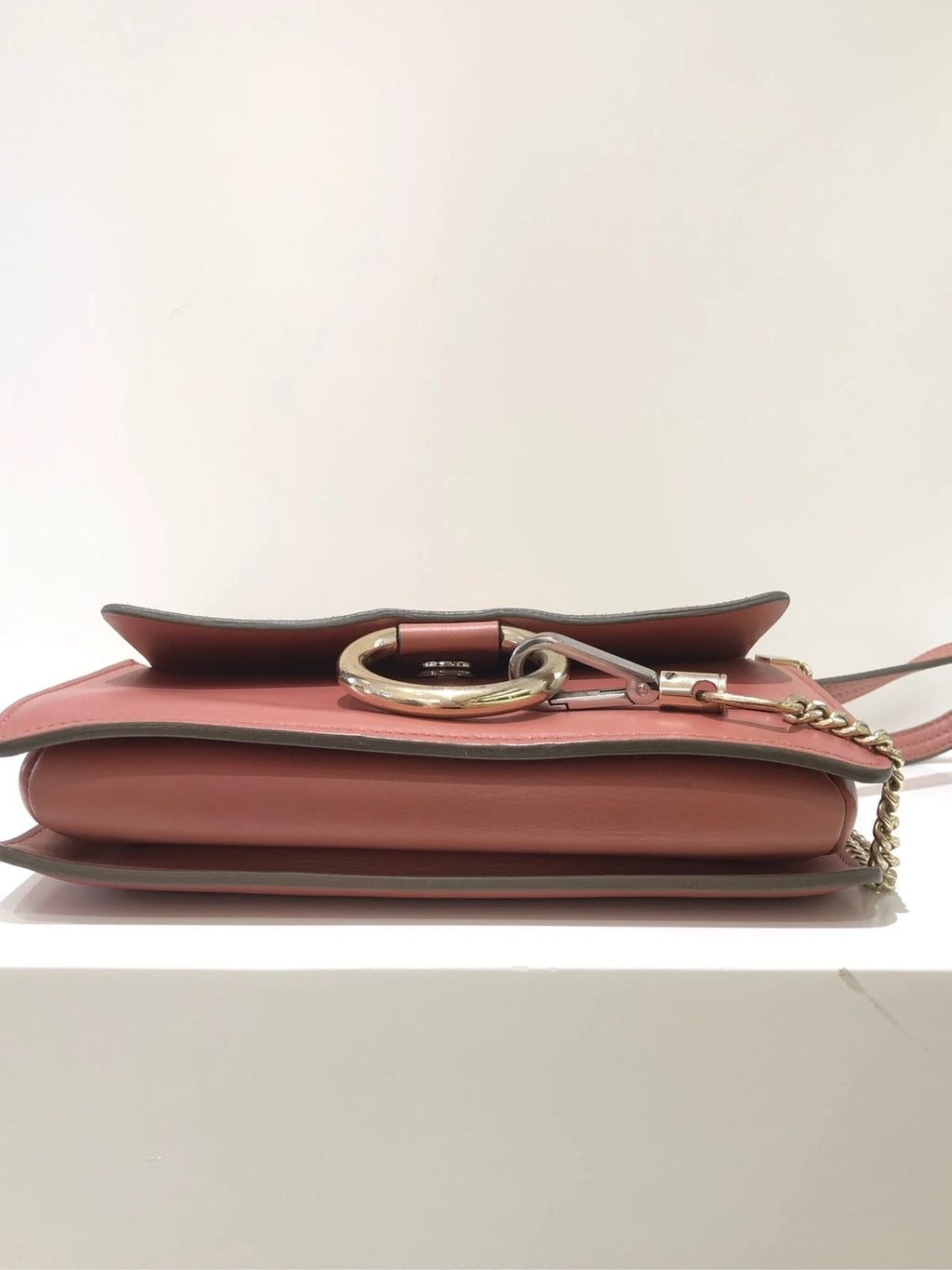 Chloe Pink Large Hoop Shoulder Bag For Women