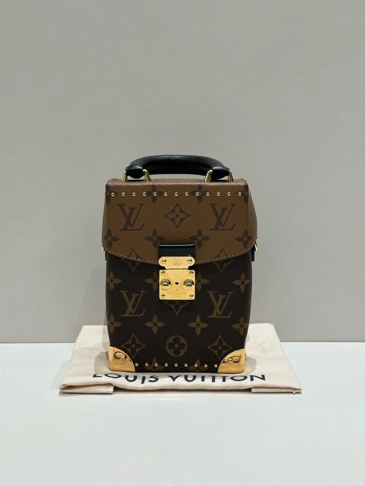 Louis Vuitton Canvas Camera Box Top Handle Bag For Women