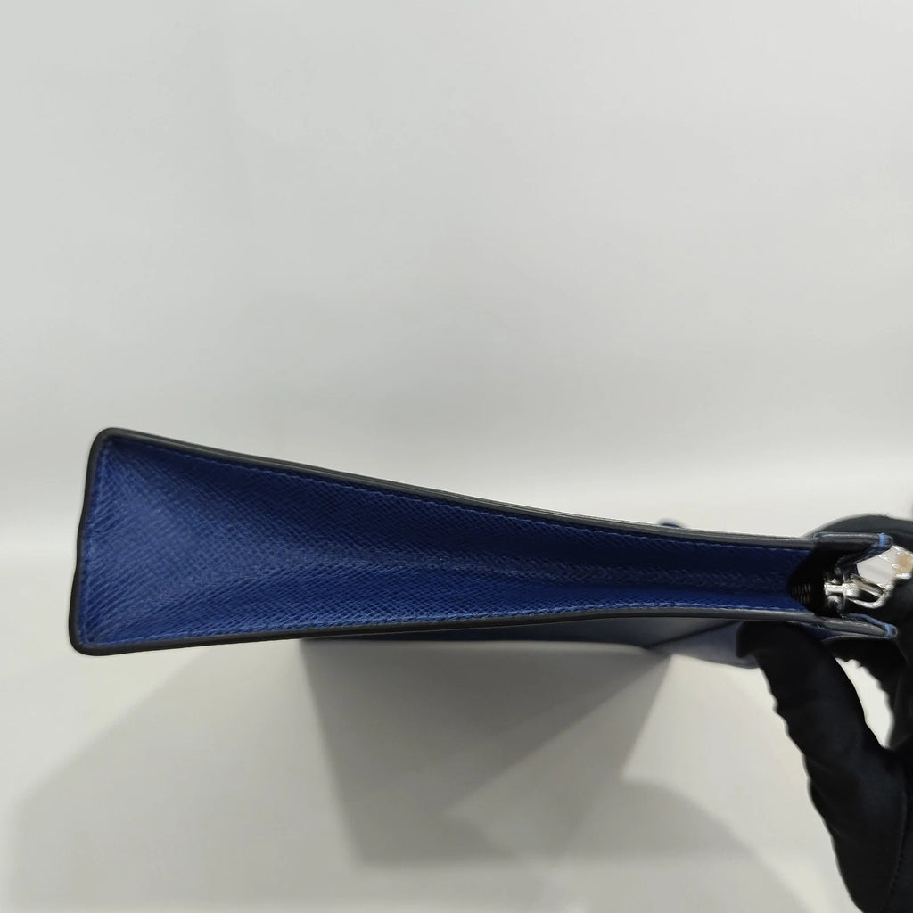 Louis Vuitton Blue Monogram Canvas Clutch Toiletry Pouch