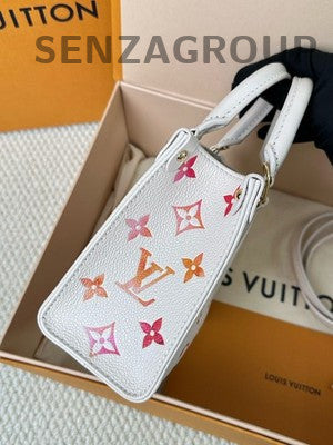 Louis Vuitton OnTheGo BB Strawberry White Tote Bag Women Classic