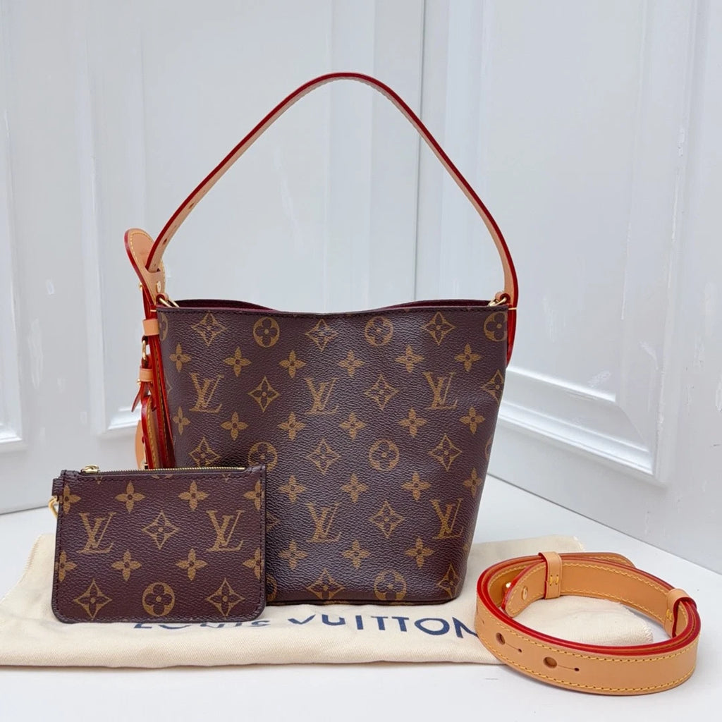 Louis Vuitton All In BB Bucket Monogram Shoulder Bag Brown Women