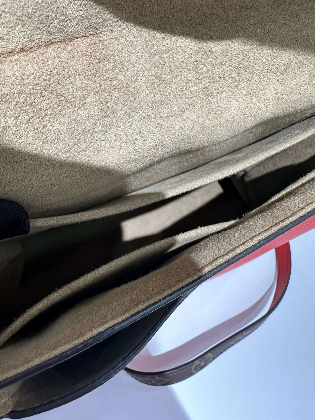 Louis Vuitton Marignan Red Leather Messenger Bag For Women