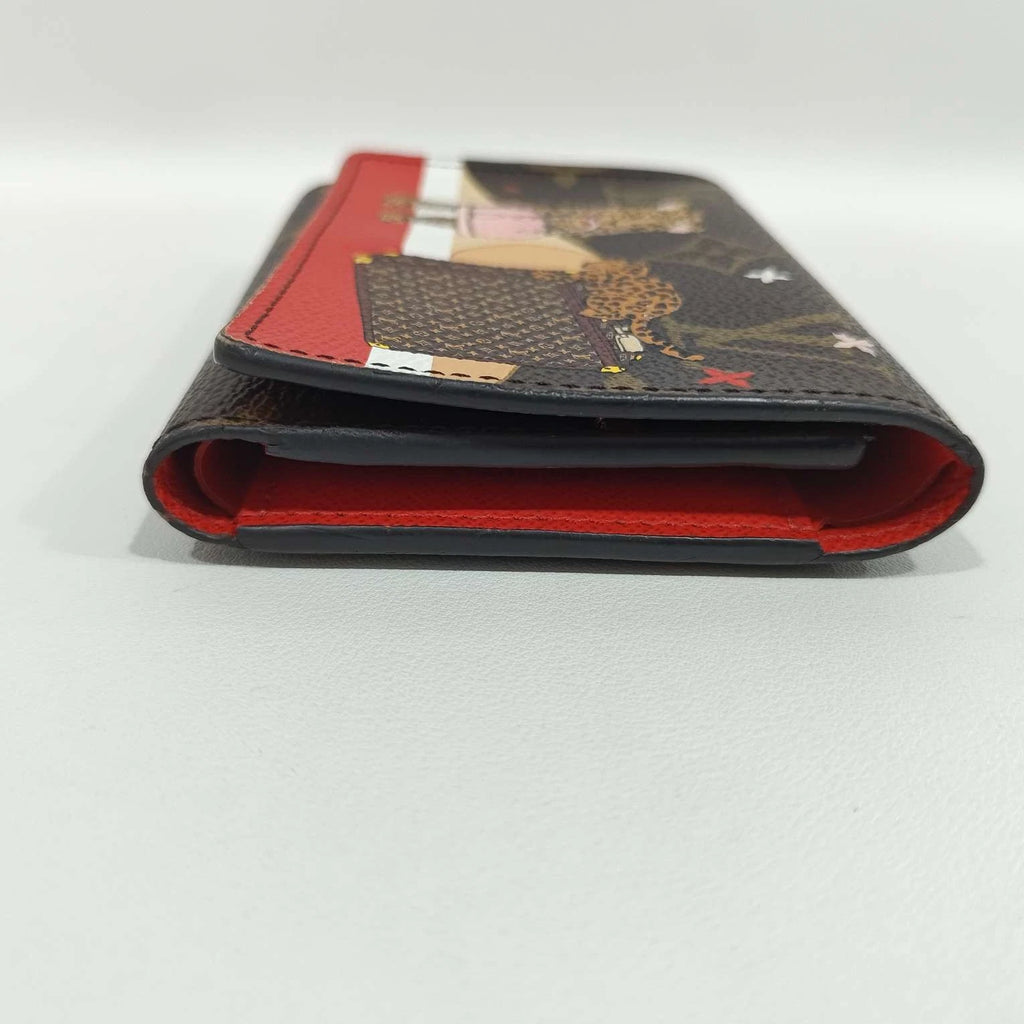 Louis Vuitton Leopard Print Leather Wallet For Women