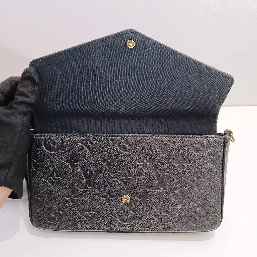 Louis Vuitton Pochette Felicie Monogram Chain Shoulder Bag Crossbody Women