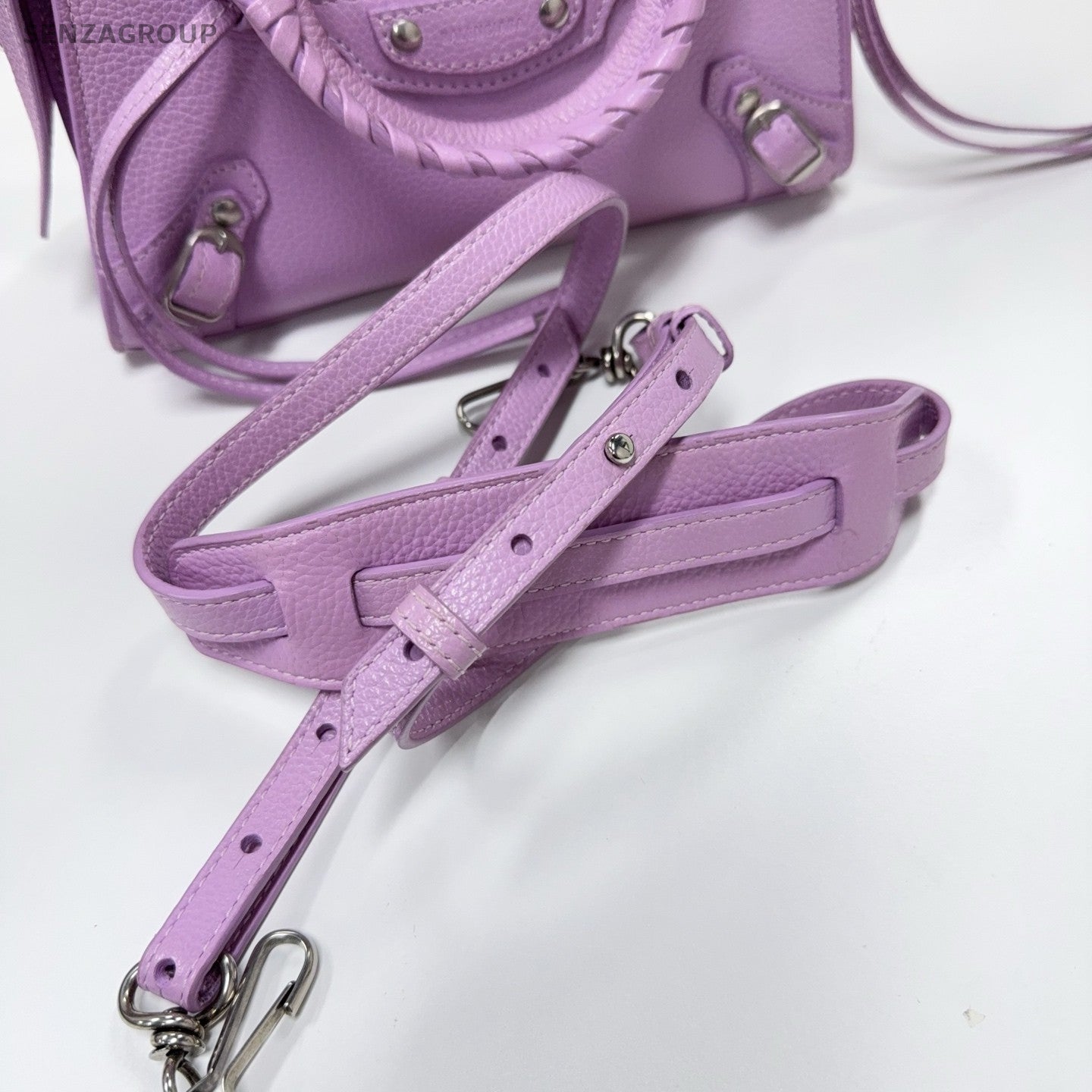 Balenciaga Neo Classic mini Top Handle 2way Shoulder bag Women Lavender purple