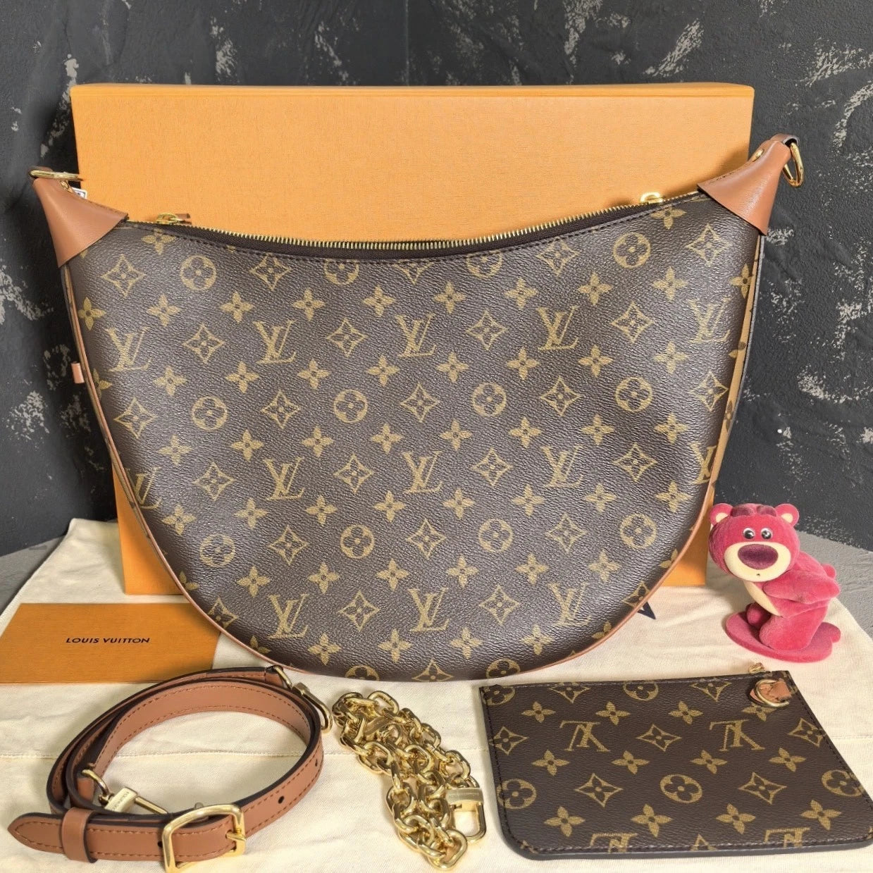 Louis Vuitton Canvas Moon Shoulder Bag For Women