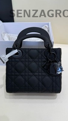 Dior Lady Dior Black Handbag Women Classic Fashion