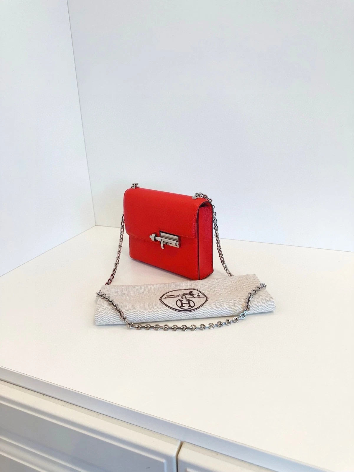 Hermes Verrou Mini Red Crossbody Bag For Women