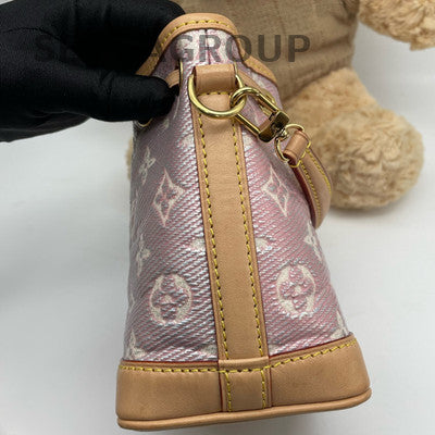Louis Vuitton Monogram Noe Bucket Bag Pink Gold Hardware Women's