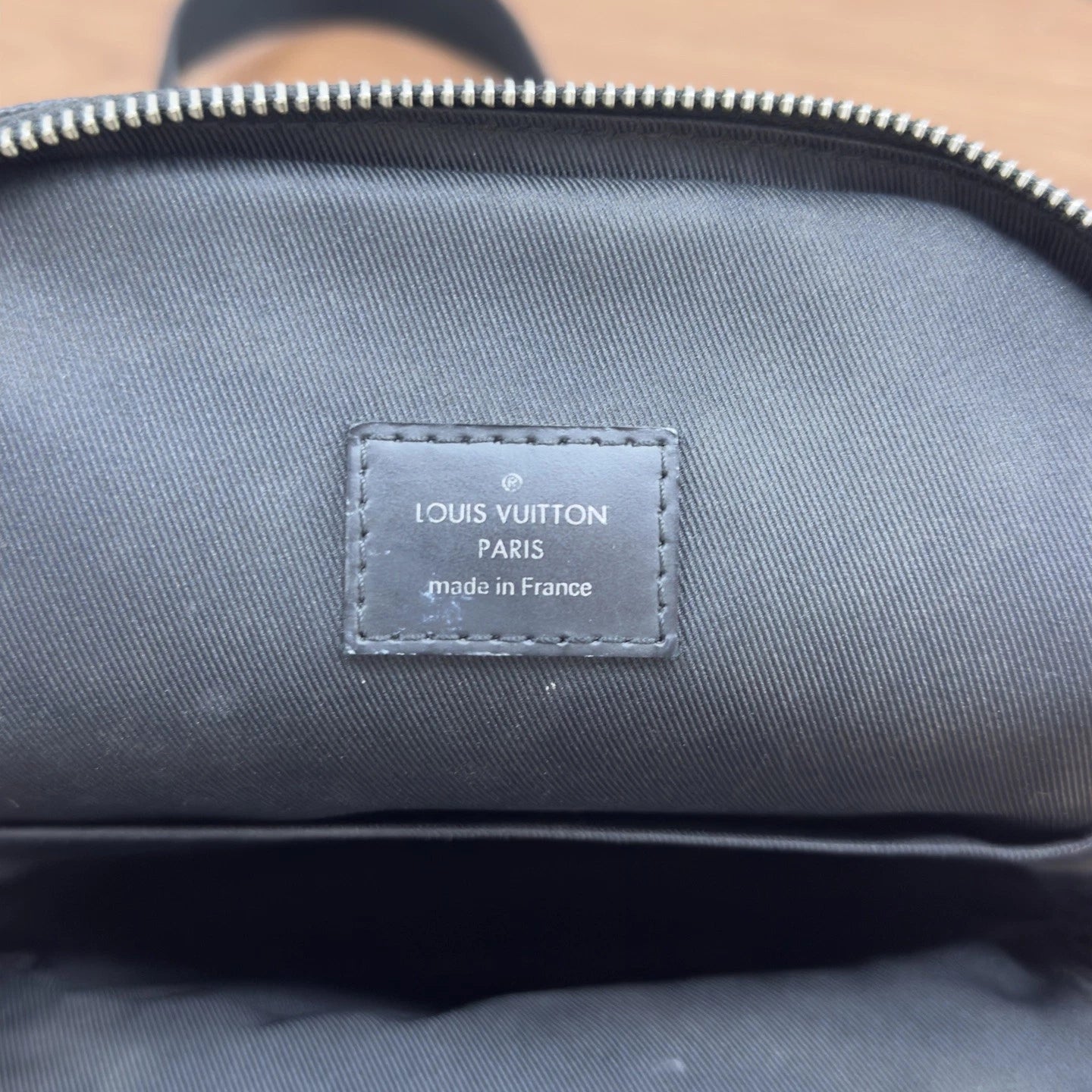 Authentic Louis Vuitton Damier Graphite Black Sling Bag Silver Hardware