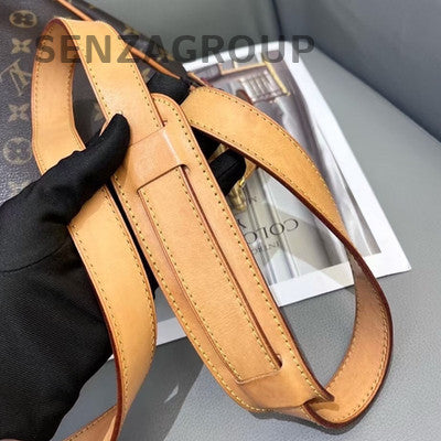 Louis Vuitton Monogram Manhattan Shoulder Bag Brown Classic Women