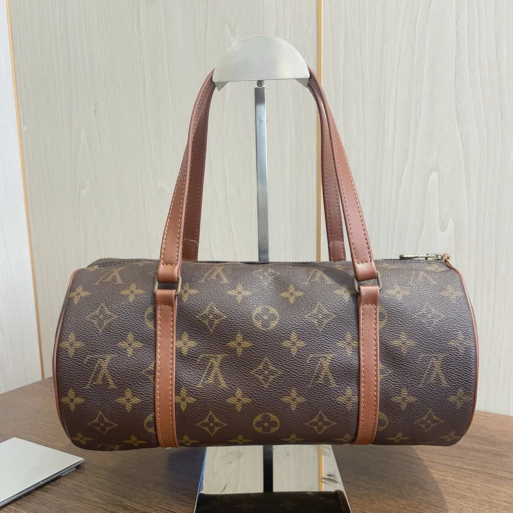 Louis Vuitton Papillon30 Pouch Monogram Canvas 2-Way Handbag Shoulder Bag